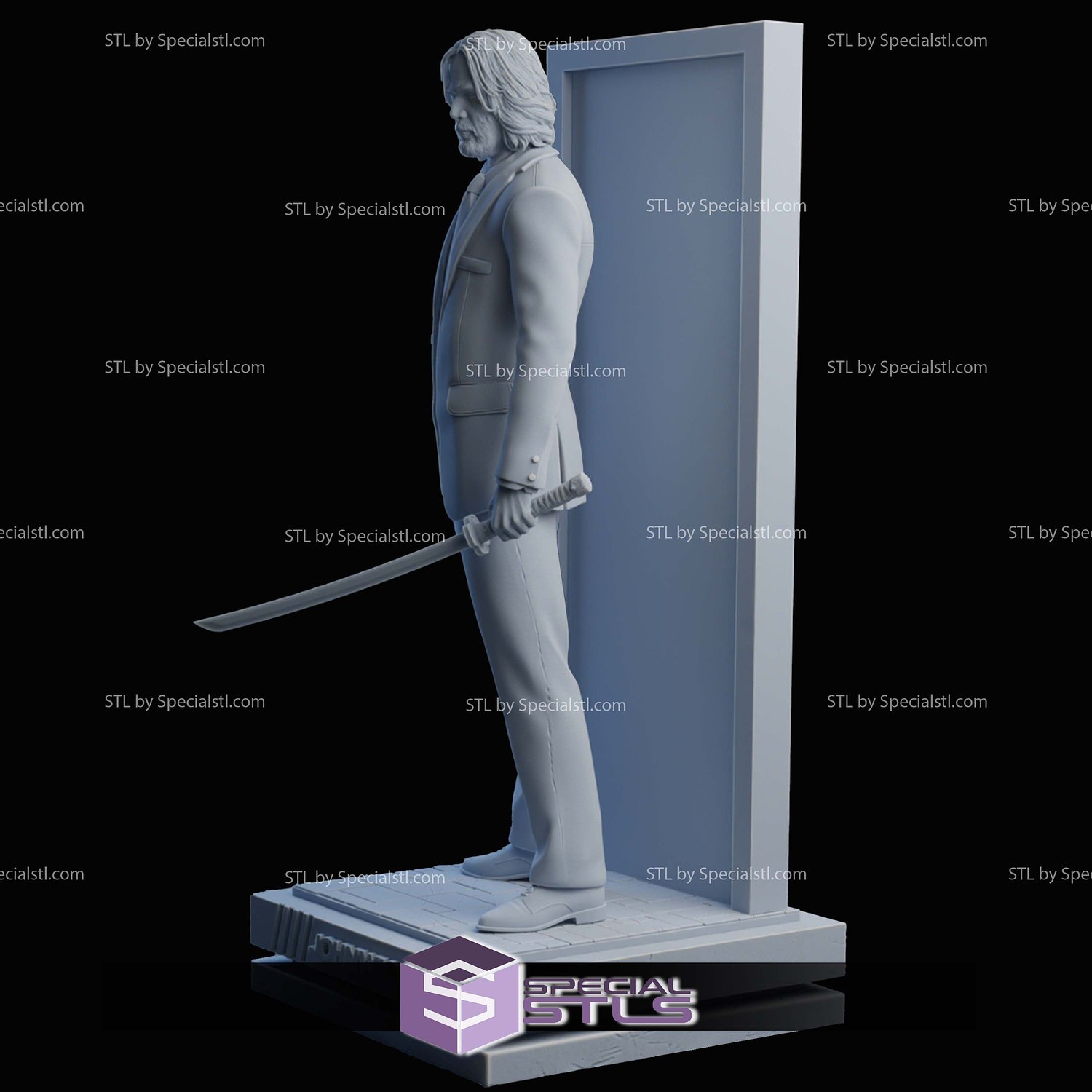 John Wick and Katana 3D Printer Files STL Model — view 3