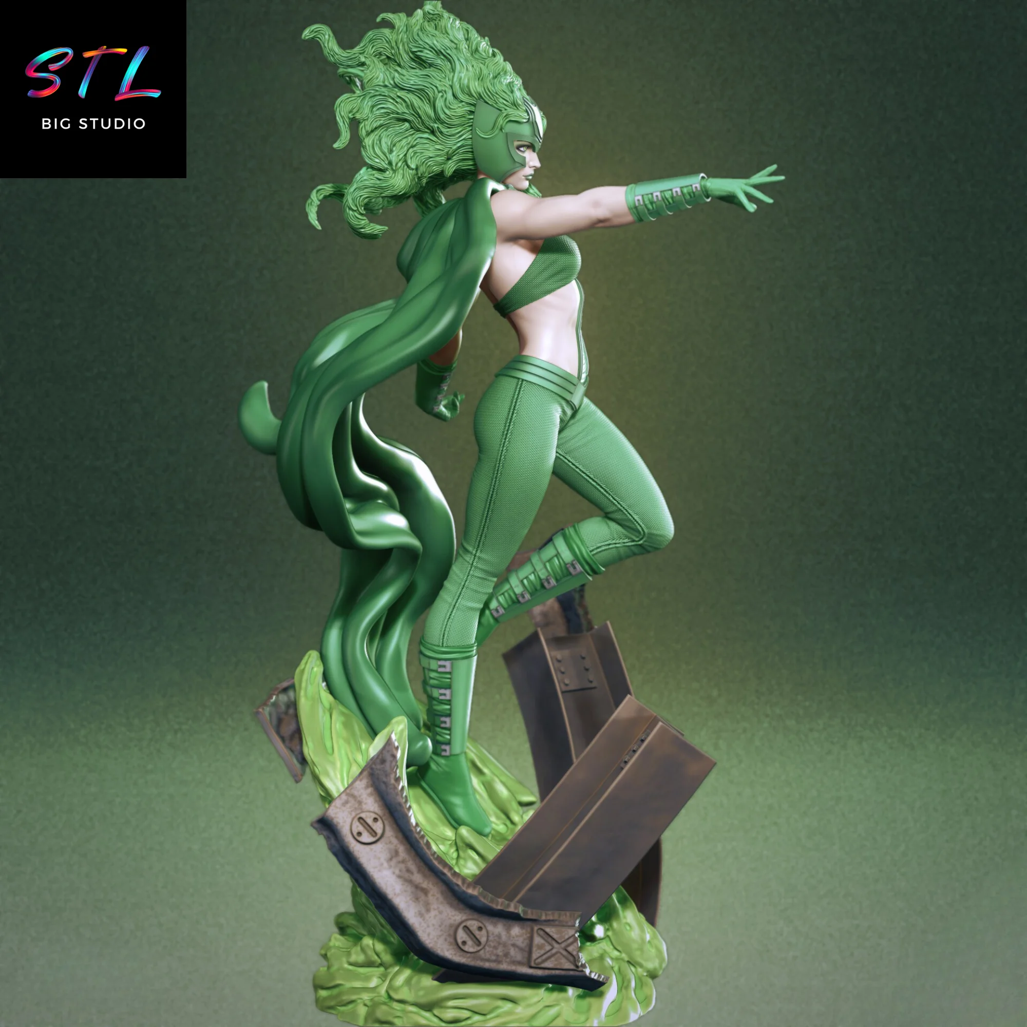 Polaris STL | X-Men | 3D Printing Figure Model — view 2