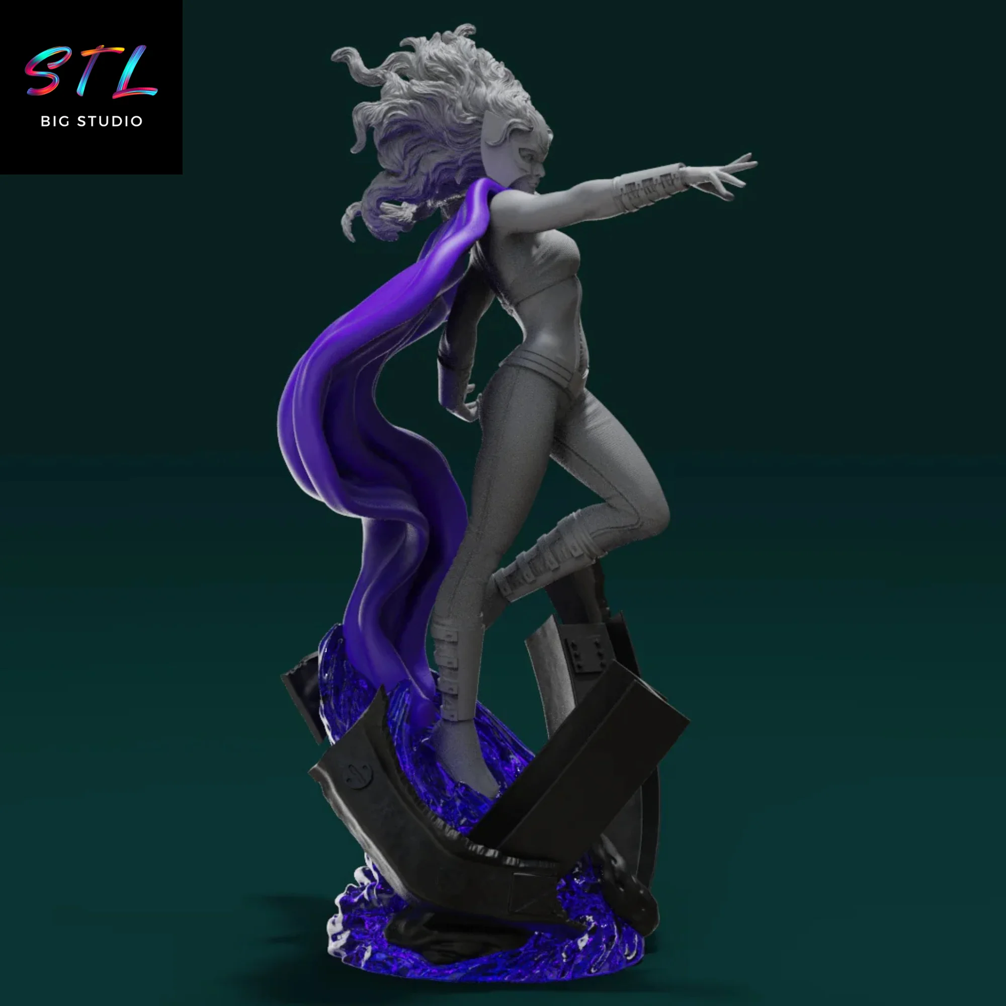 Polaris STL | X-Men | 3D Printing Figure Model — view 5