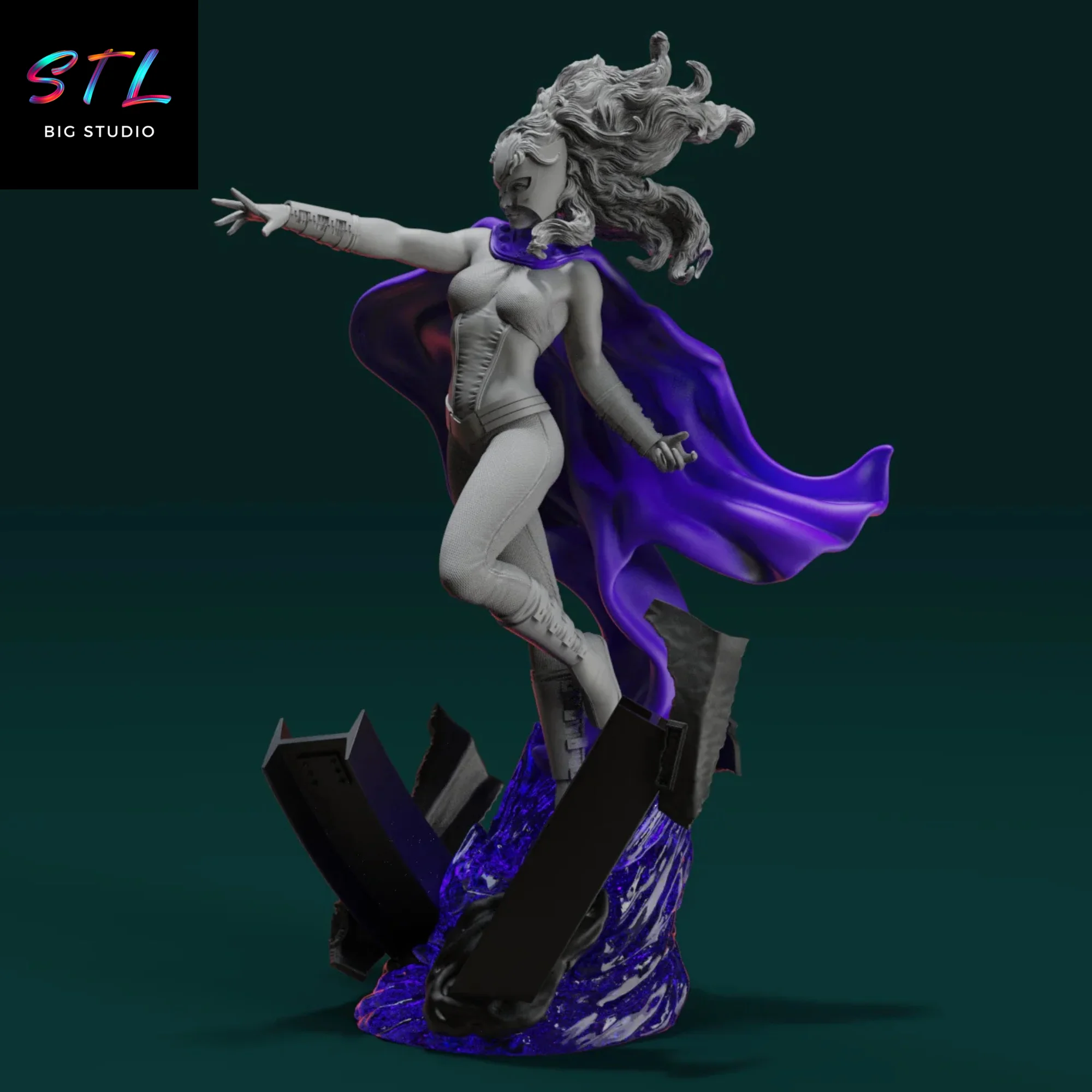 Polaris STL | X-Men | 3D Printing Figure Model — view 6