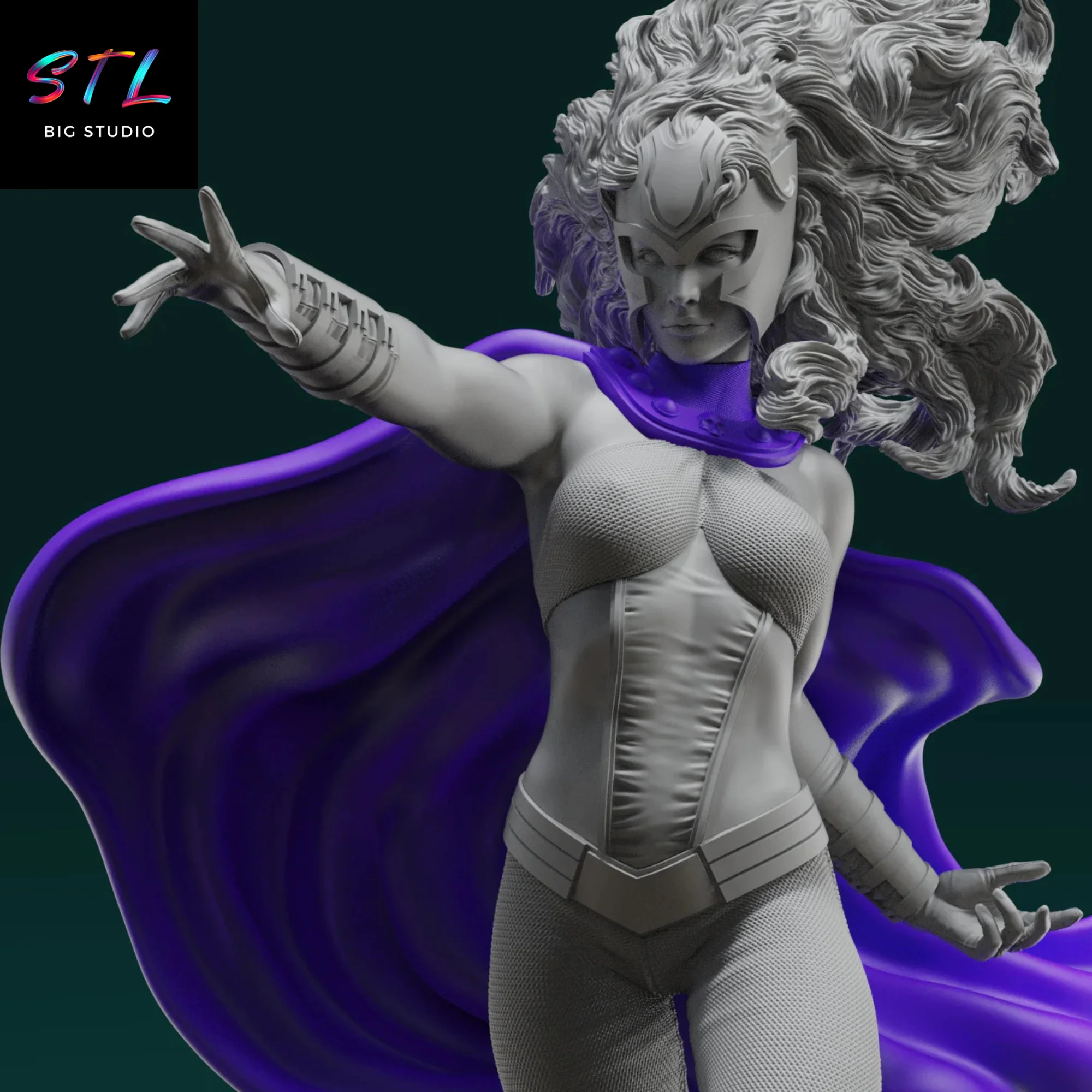 Polaris STL | X-Men | 3D Printing Figure Model — view 7