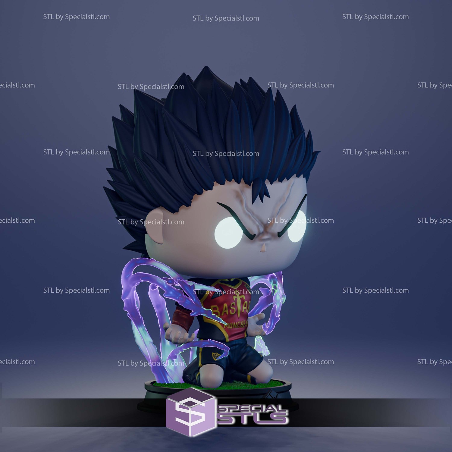 Isagi Blue Lock Funko 3D Printer Files STL Model — view 3