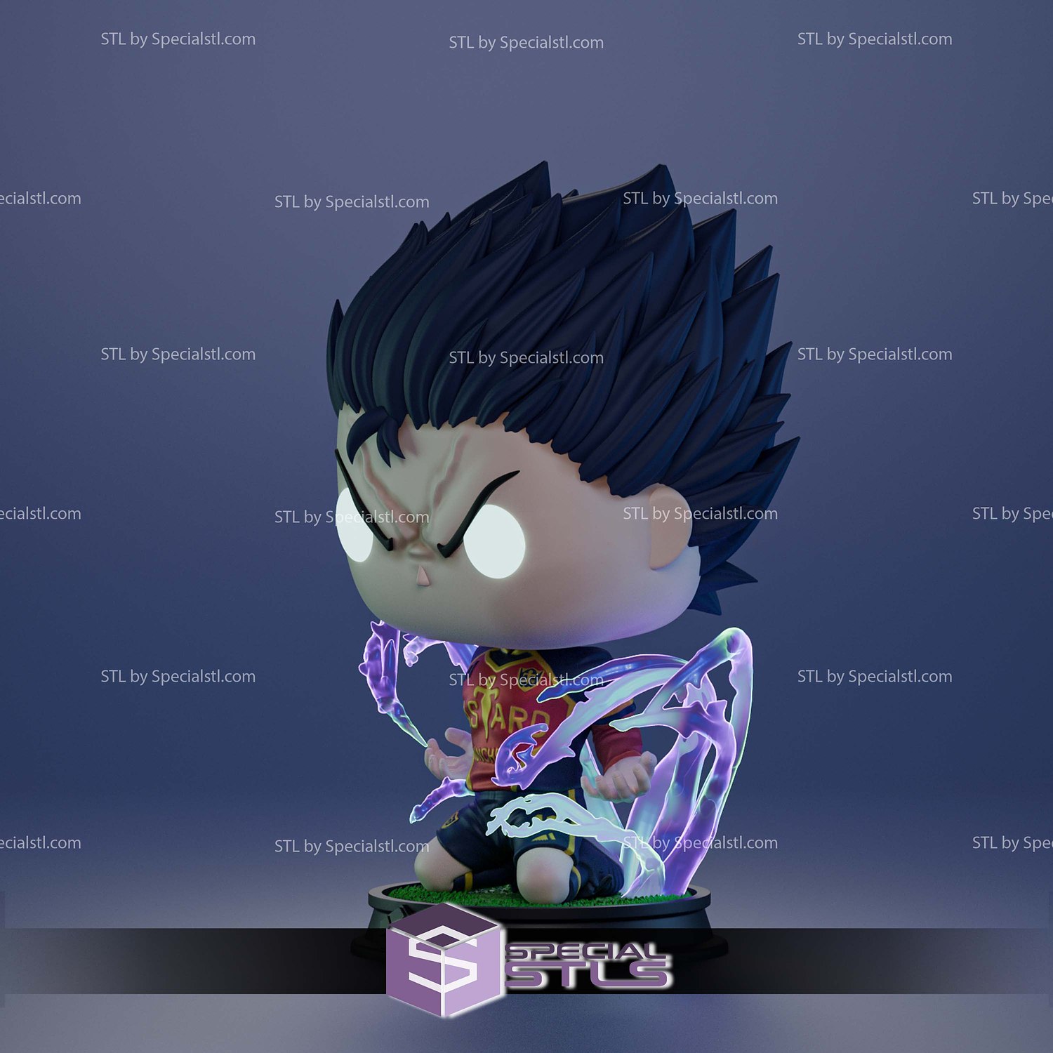 Isagi Blue Lock Funko 3D Printer Files STL Model — view 4