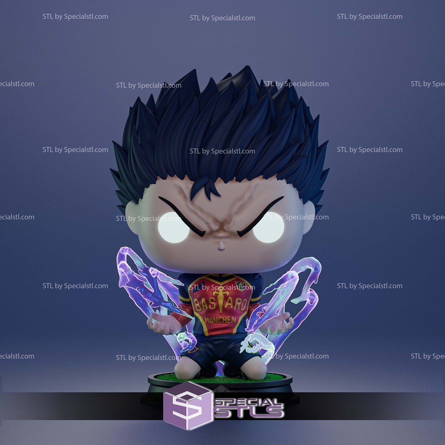 Isagi Blue Lock Funko 3D Printer Files STL Model — view 5