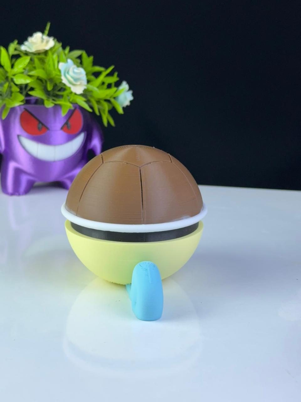 Squirtle Pokeball - Pokemon 3D STL Model