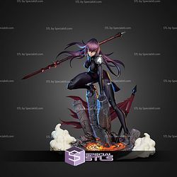 Scathach Fate Grand Order 219mm STL Files 3D Model