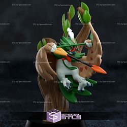 Basic Pokemon Collection - Spring Decidueye 3D STL Model