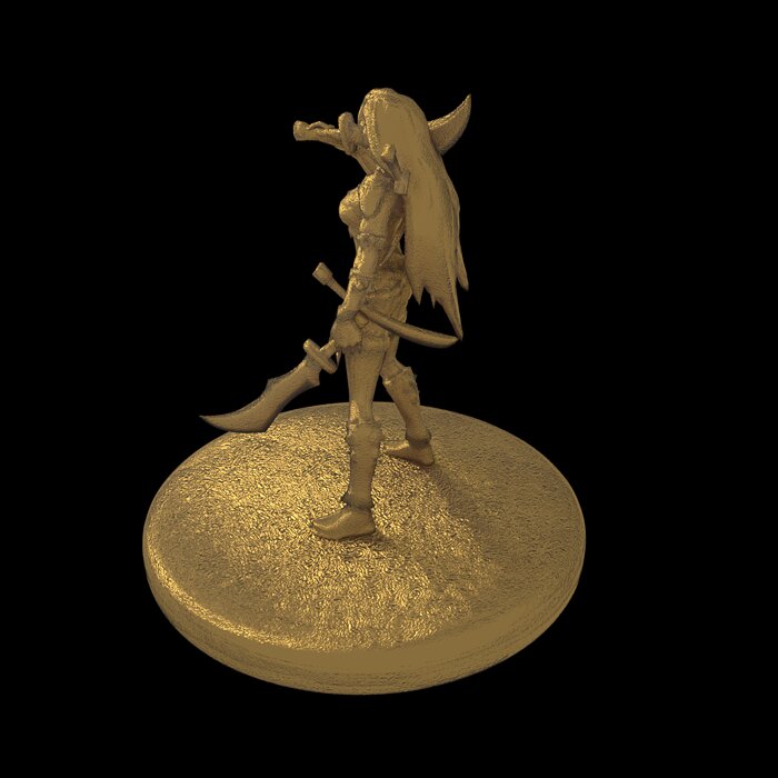 Katarina 3d printable version BLEND Model — view 2