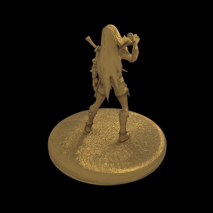 Katarina 3d printable version BLEND Model — view 3