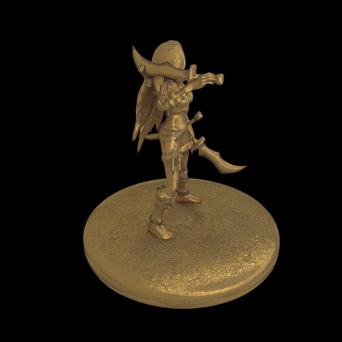 Katarina 3d printable version BLEND Model — view 4