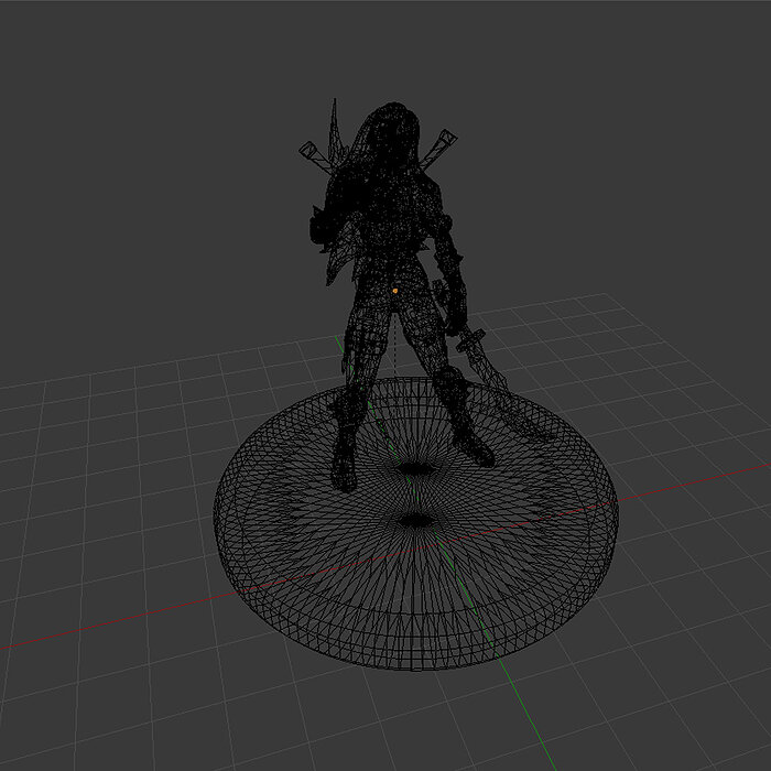 Katarina 3d printable version BLEND Model — view 6