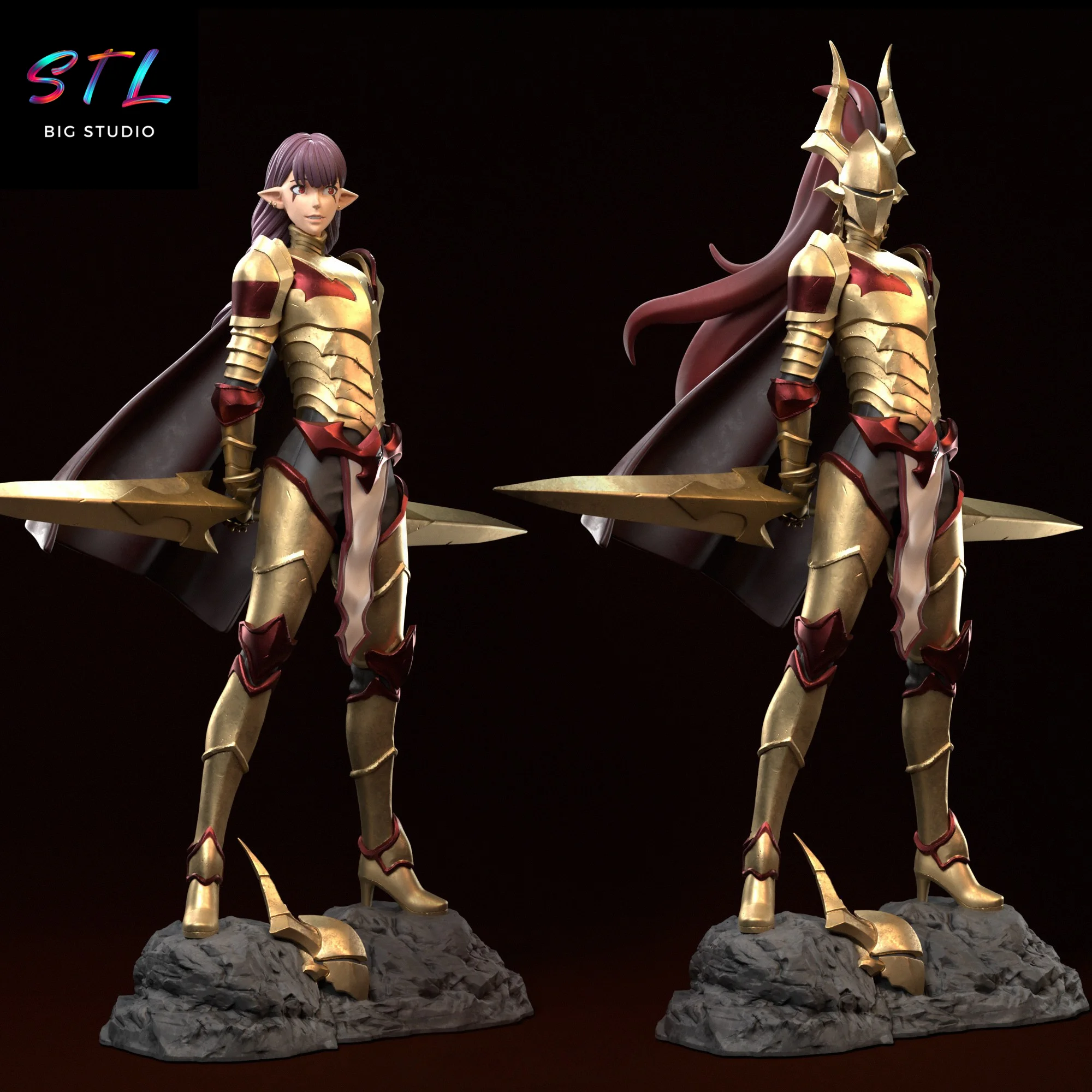 Esil Radiru STL | Solo Leveling | Figure for 3D Printing Model