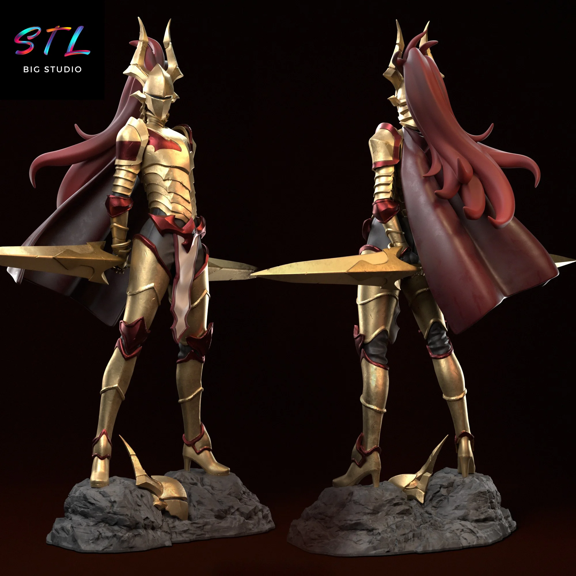 Esil Radiru STL | Solo Leveling | Figure for 3D Printing Model — view 3