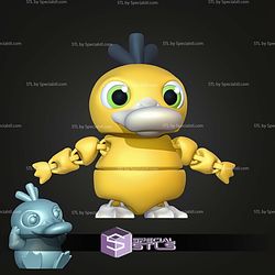 Super Basic STL Psyduck MultiColor 3D Model