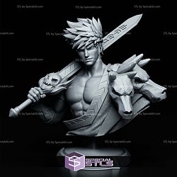 Zagreus Hades Bust 143mm 3D Printer Files STL Model