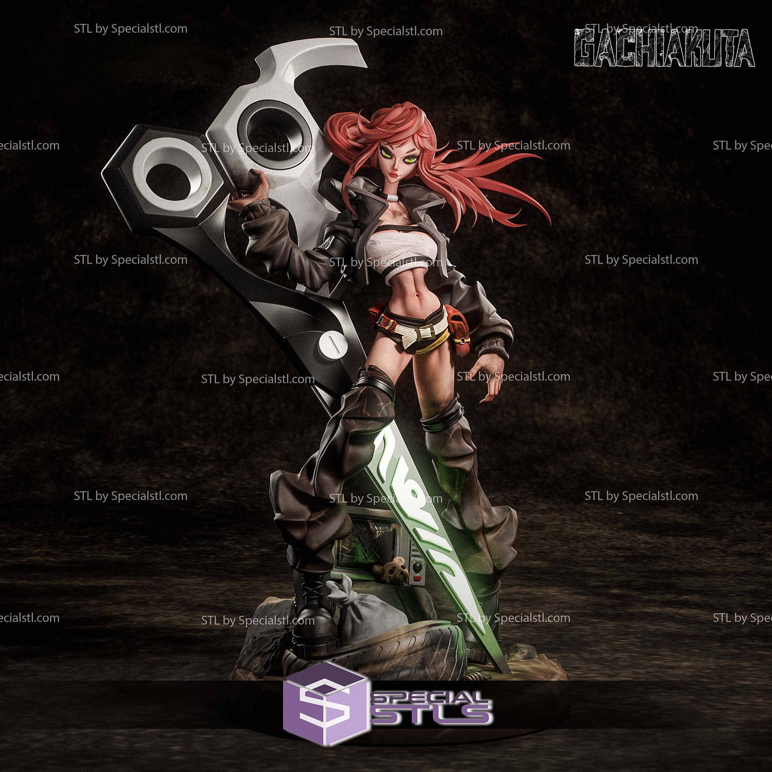 Riyo Reaper Gachiakuta 270mm STL Files 3D Model — view 2