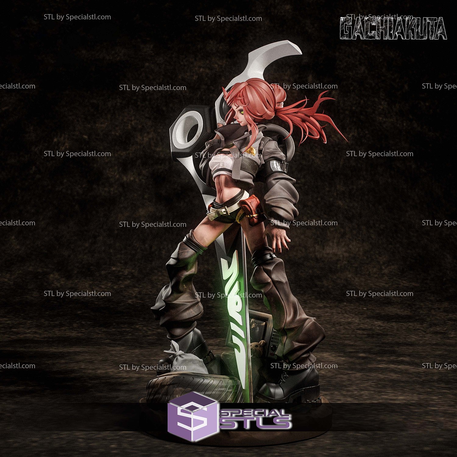 Riyo Reaper Gachiakuta 270mm STL Files 3D Model — view 3