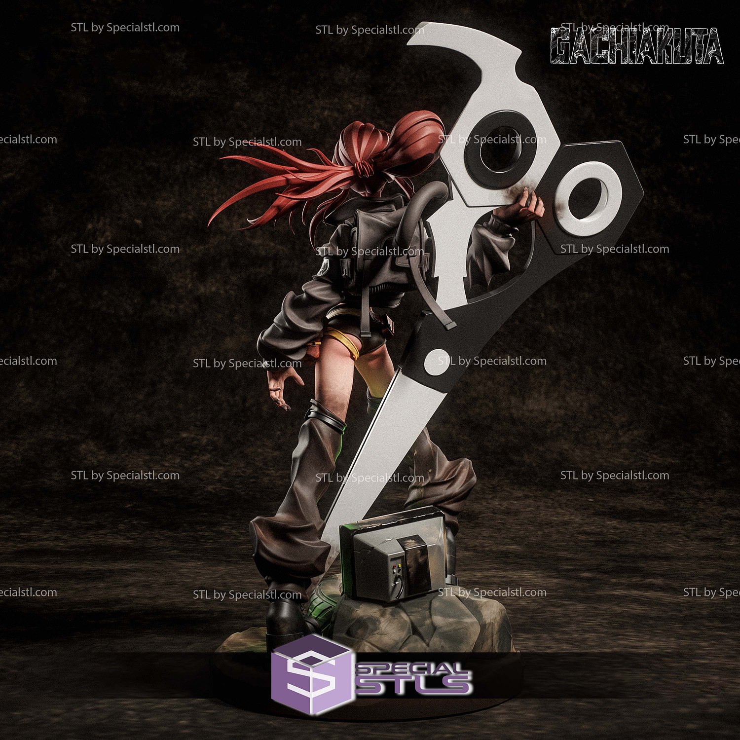 Riyo Reaper Gachiakuta 270mm STL Files 3D Model — view 4