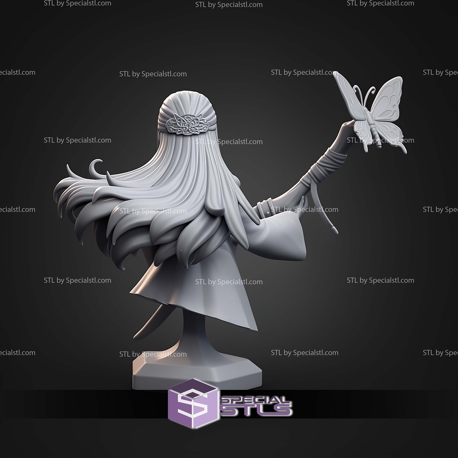 Fern From Frieren 220mm STL Files 3D Model — view 2