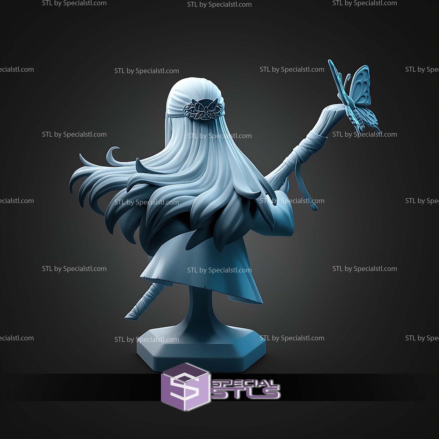 Fern From Frieren 220mm STL Files 3D Model — view 3