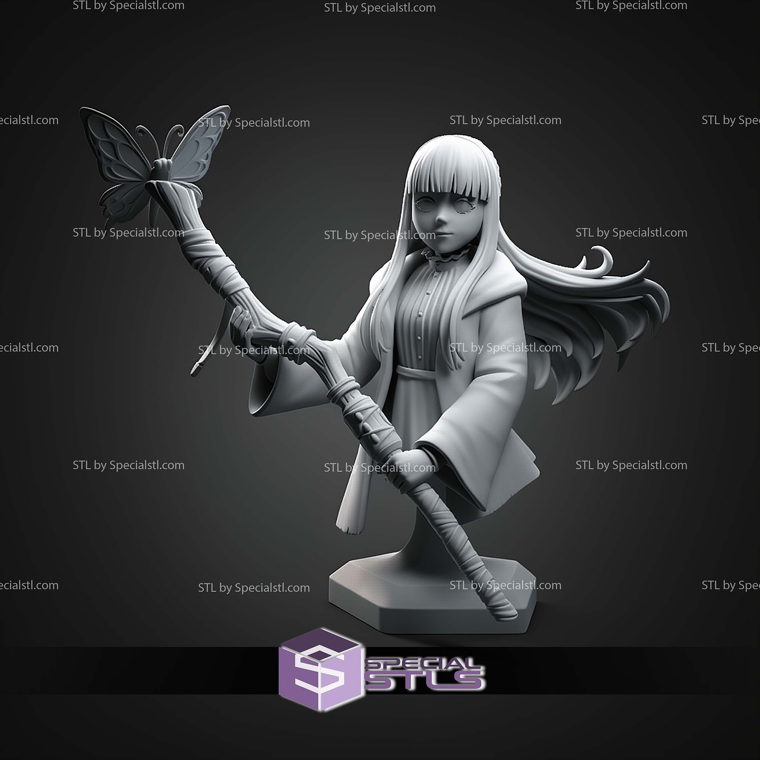 Fern From Frieren 220mm STL Files 3D Model — view 5