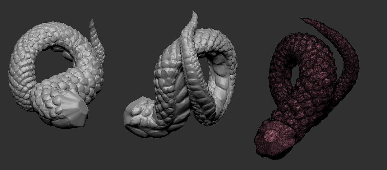 Naga Character 3D STL Model — view 8