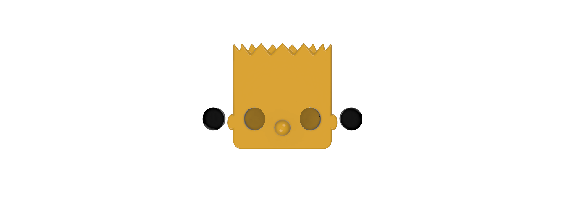 Blokkheadz Bart Simpson - Magnet, Ornament and Regular collectible! 3D STL Model