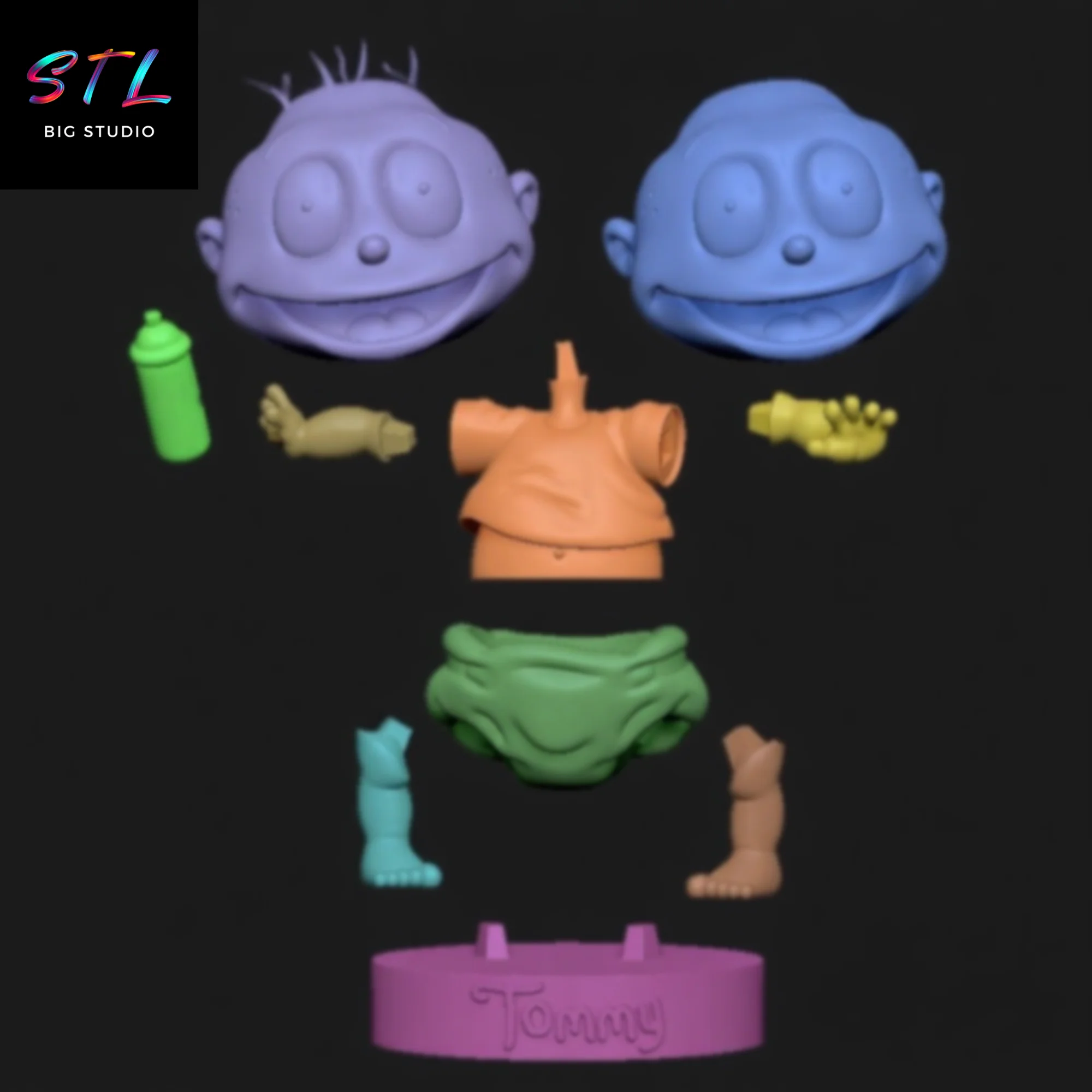 Tommy Pickles STL | Rugrats | 3D Print Model Model — view 6