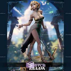 Princess Zelda Majesty STL Files 3D Model