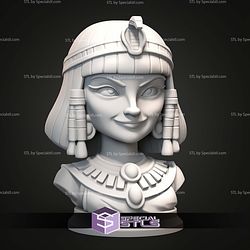 Mini Bust Character Collection STL Cleopatra 3D Model