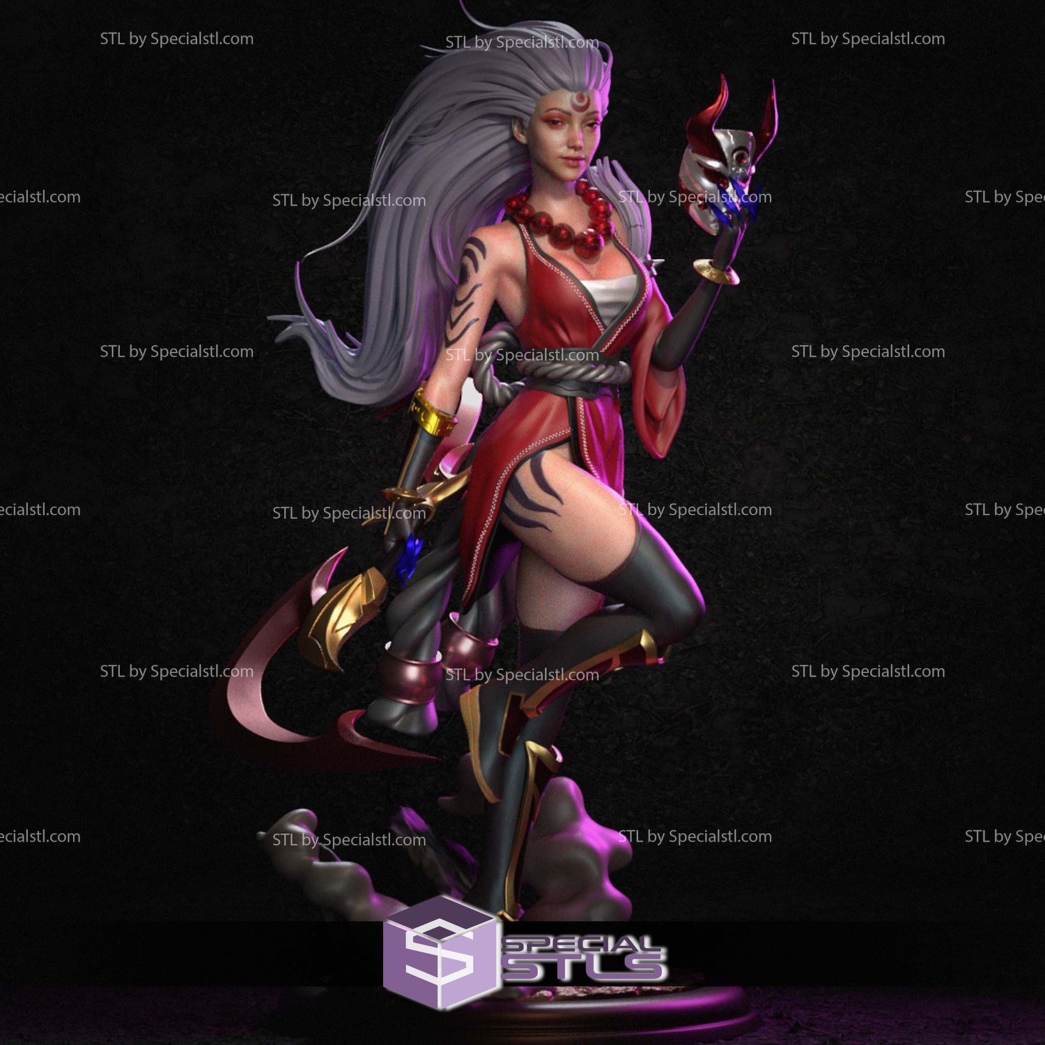 Blood Moon Diana League of Legends 3D Printer Files STL Model — view 2