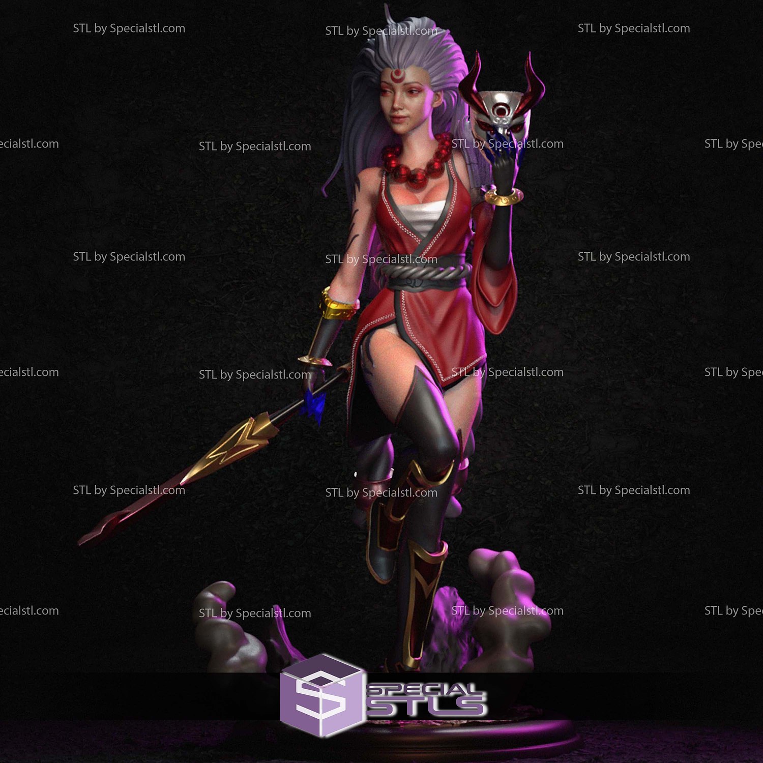 Blood Moon Diana League of Legends 3D Printer Files STL Model — view 3