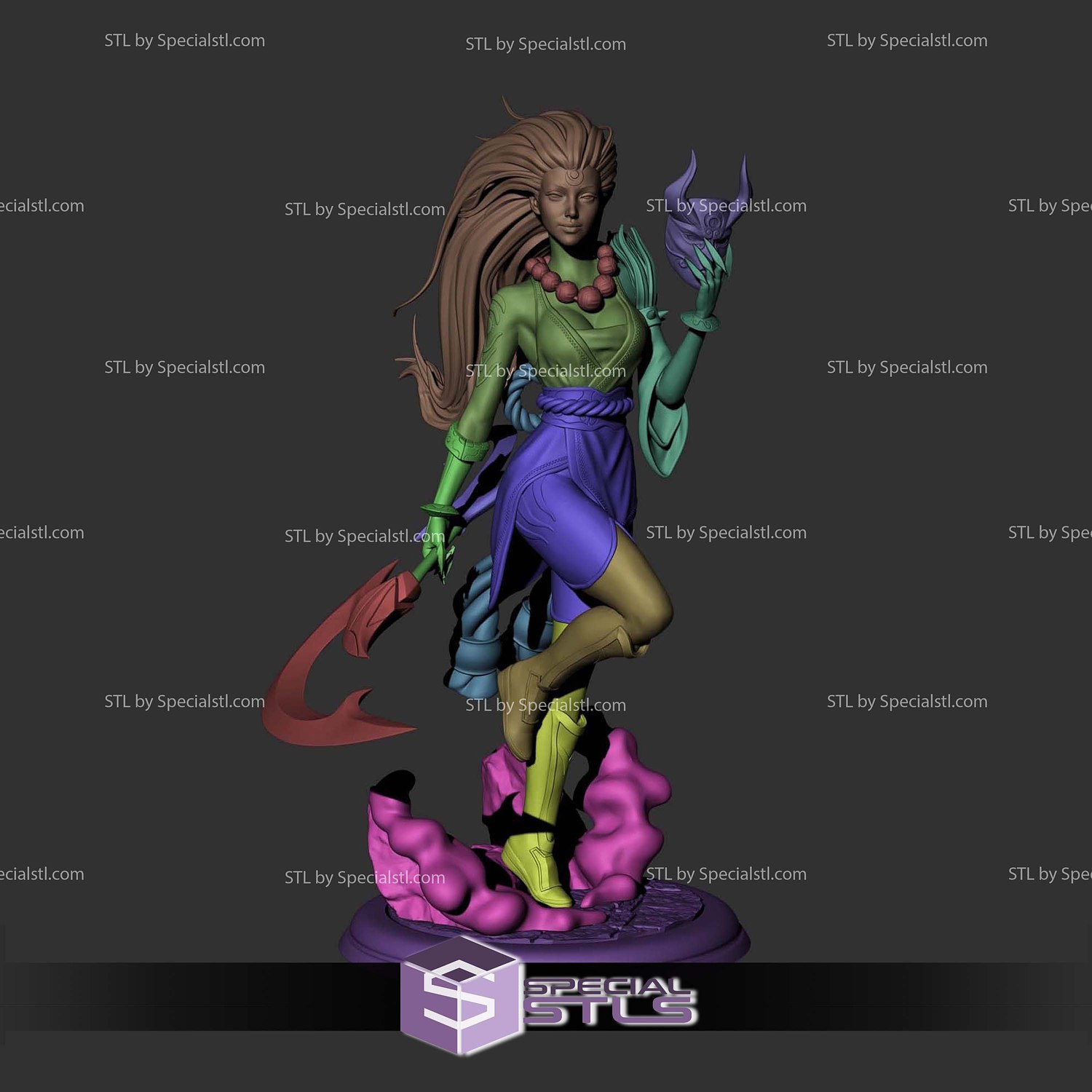 Blood Moon Diana League of Legends 3D Printer Files STL Model — view 5