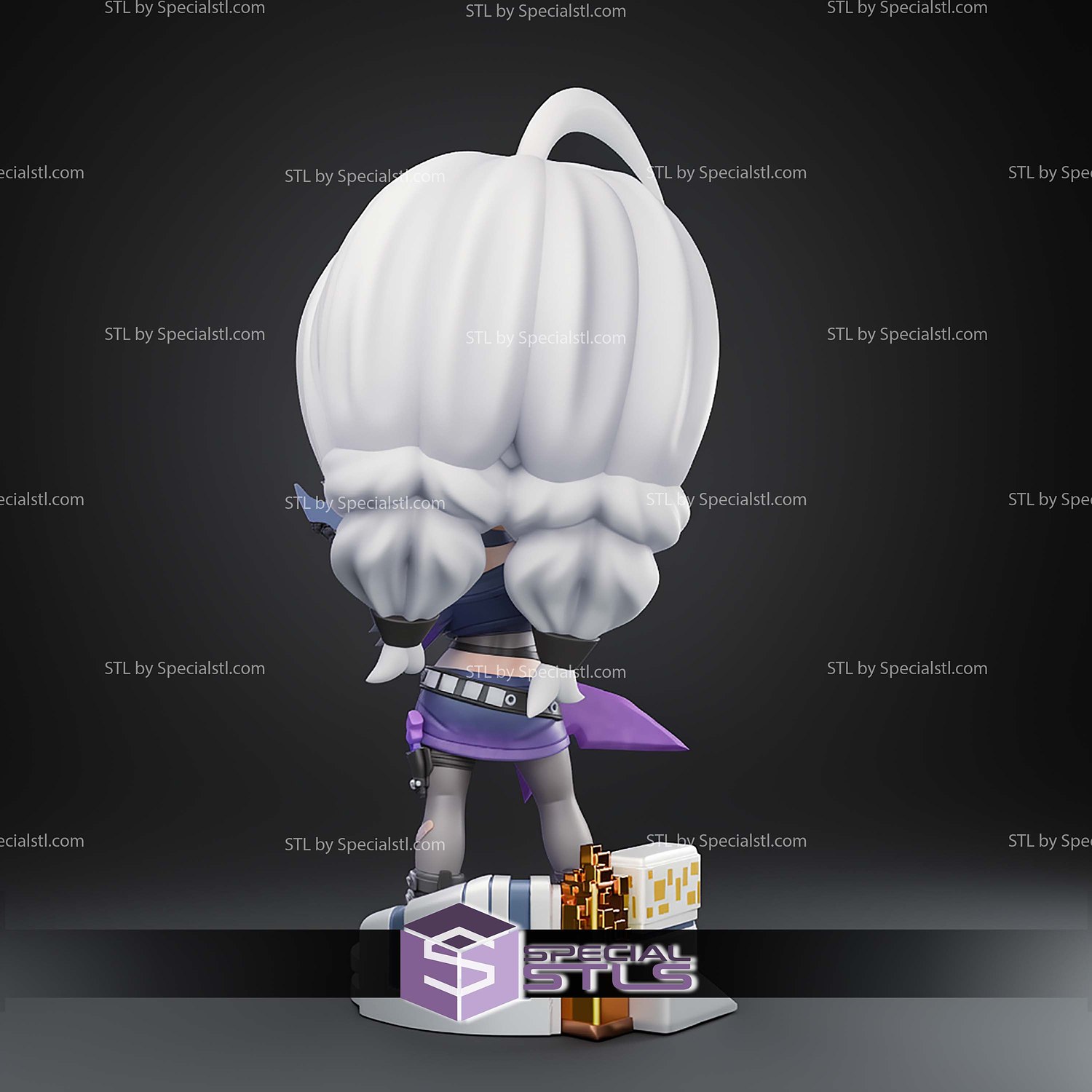 Skadi T3 Arena Chibi STL Files 3D Model — view 2