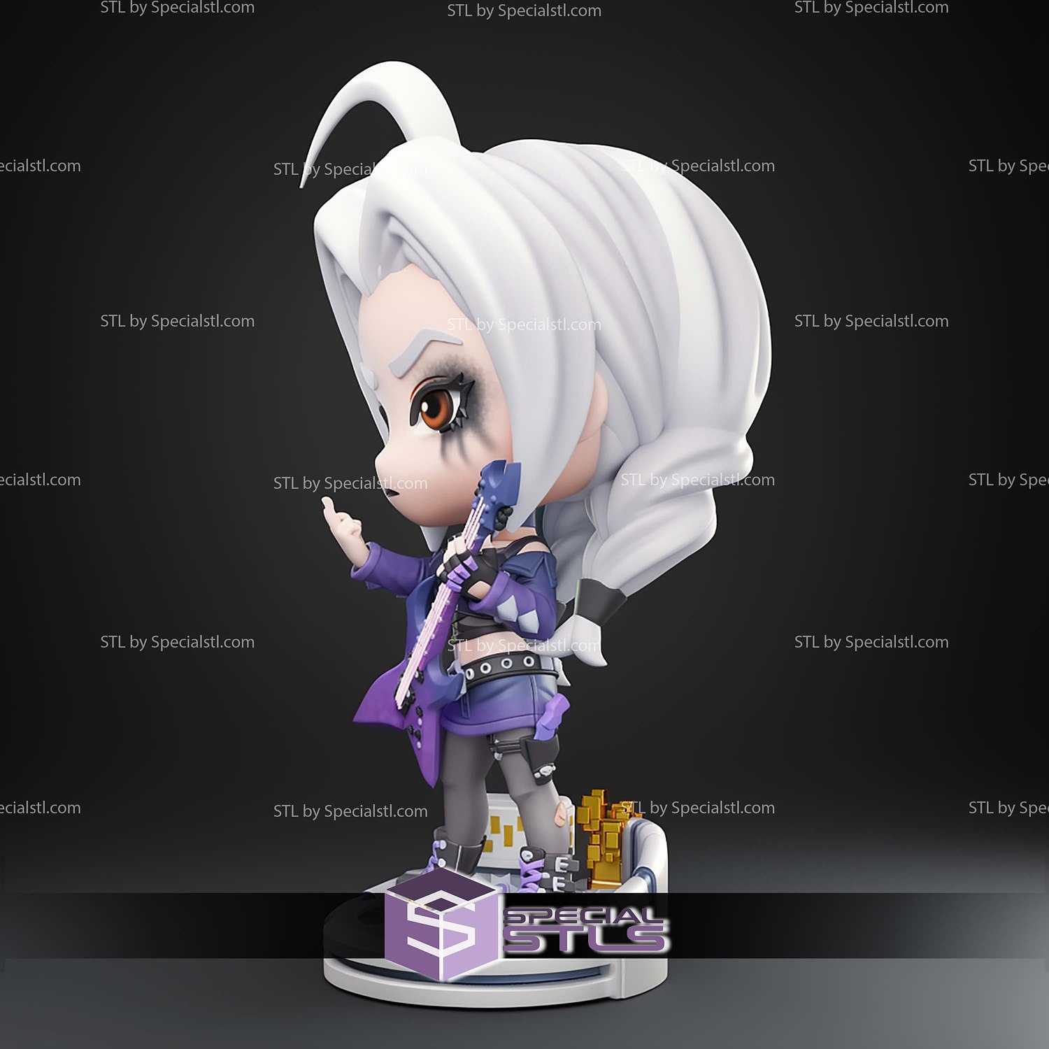 Skadi T3 Arena Chibi STL Files 3D Model — view 3