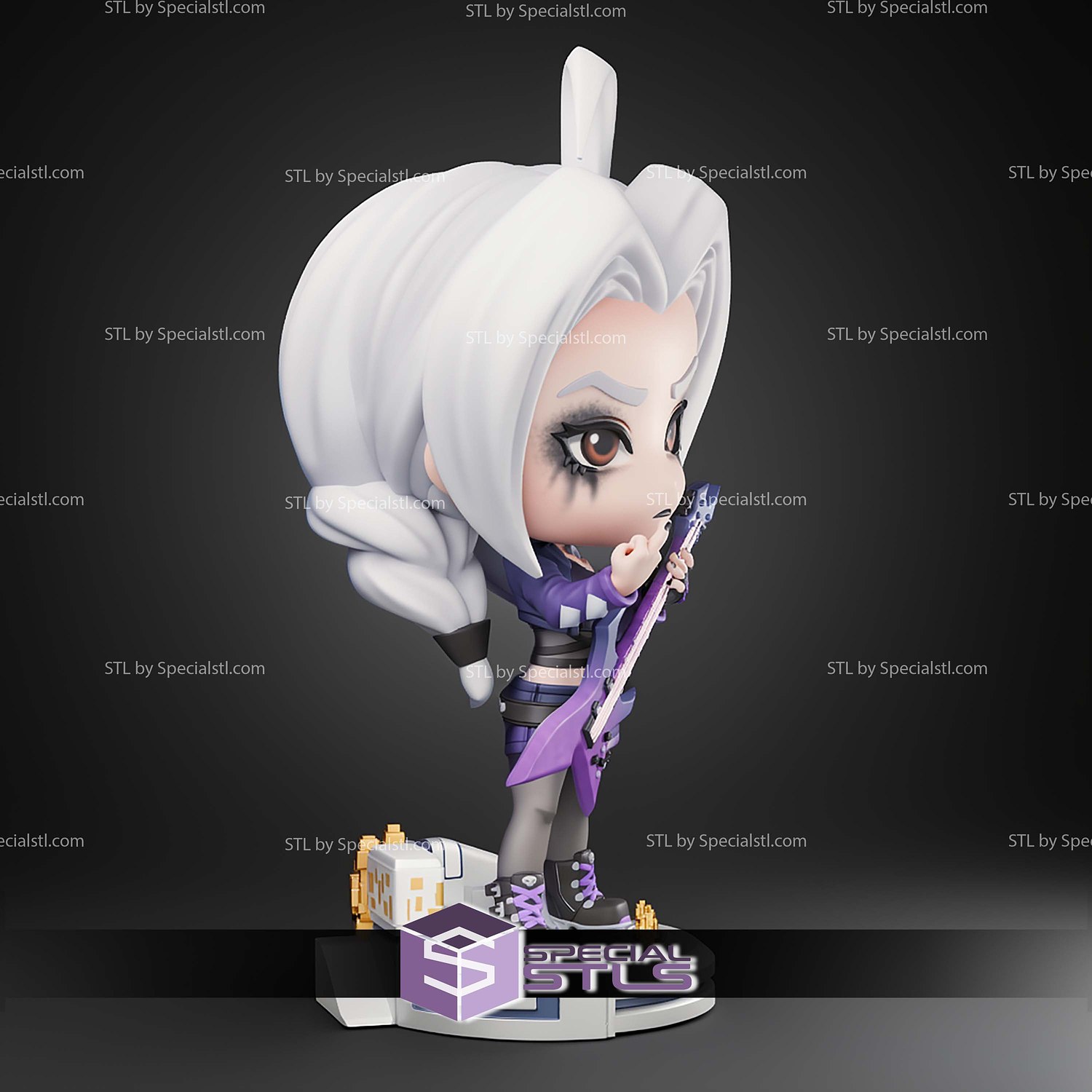 Skadi T3 Arena Chibi STL Files 3D Model — view 4