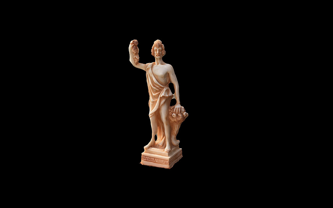 Dionysos the God of Wine 3D OBJ Model — view 2