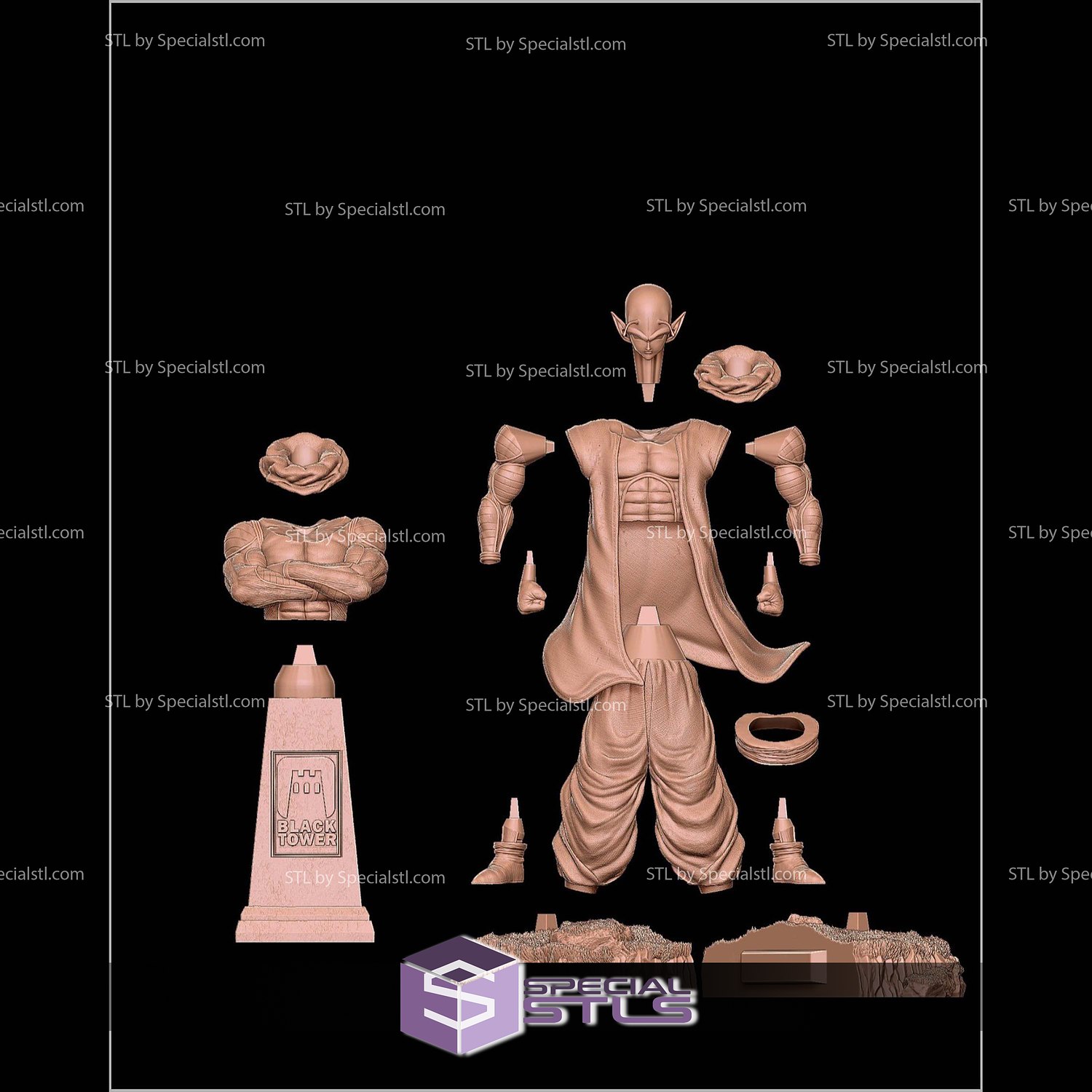 Nail Dragonball 2 Verison 3D Printer Files STL Model — view 2