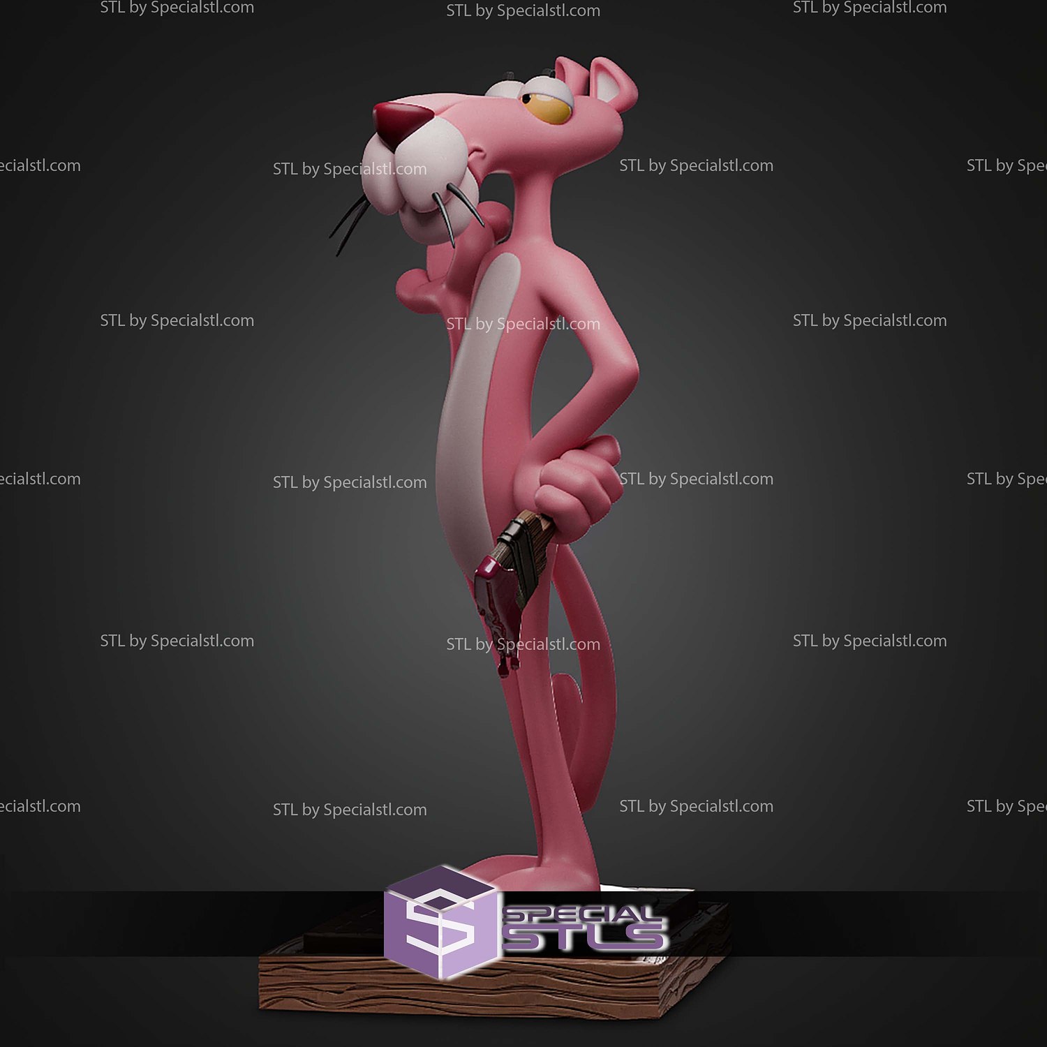 Pink Panther 300mm STL Files 3D Model — view 6