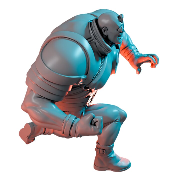 The Human Dorito IV - Resin Miniature Figurine 3D STL Model — view 7