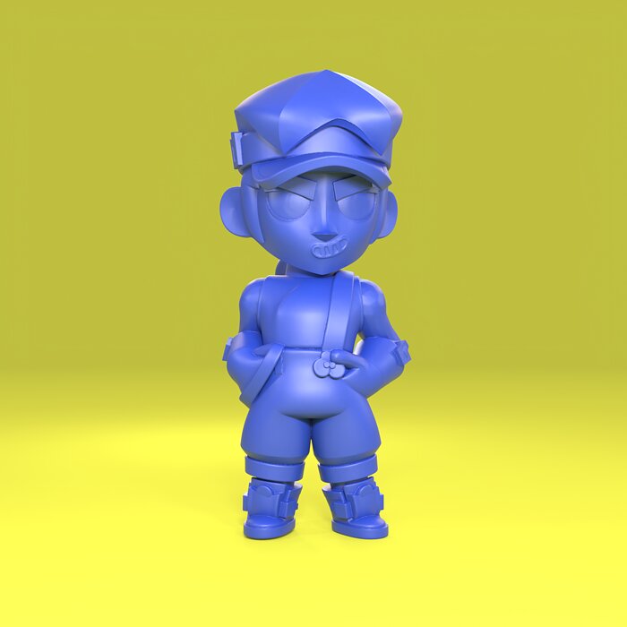 Fang Original - Brawl Stars 3D OBJ Model — view 5
