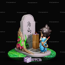 Goku Kid Akira Toriyama Grave 3D Model Sculpture STL Model