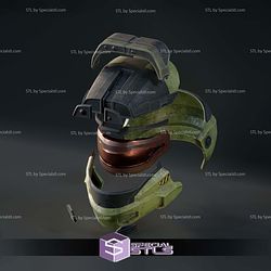 Cosplay STL Files Halo Reach Scout Helmet 3D Model