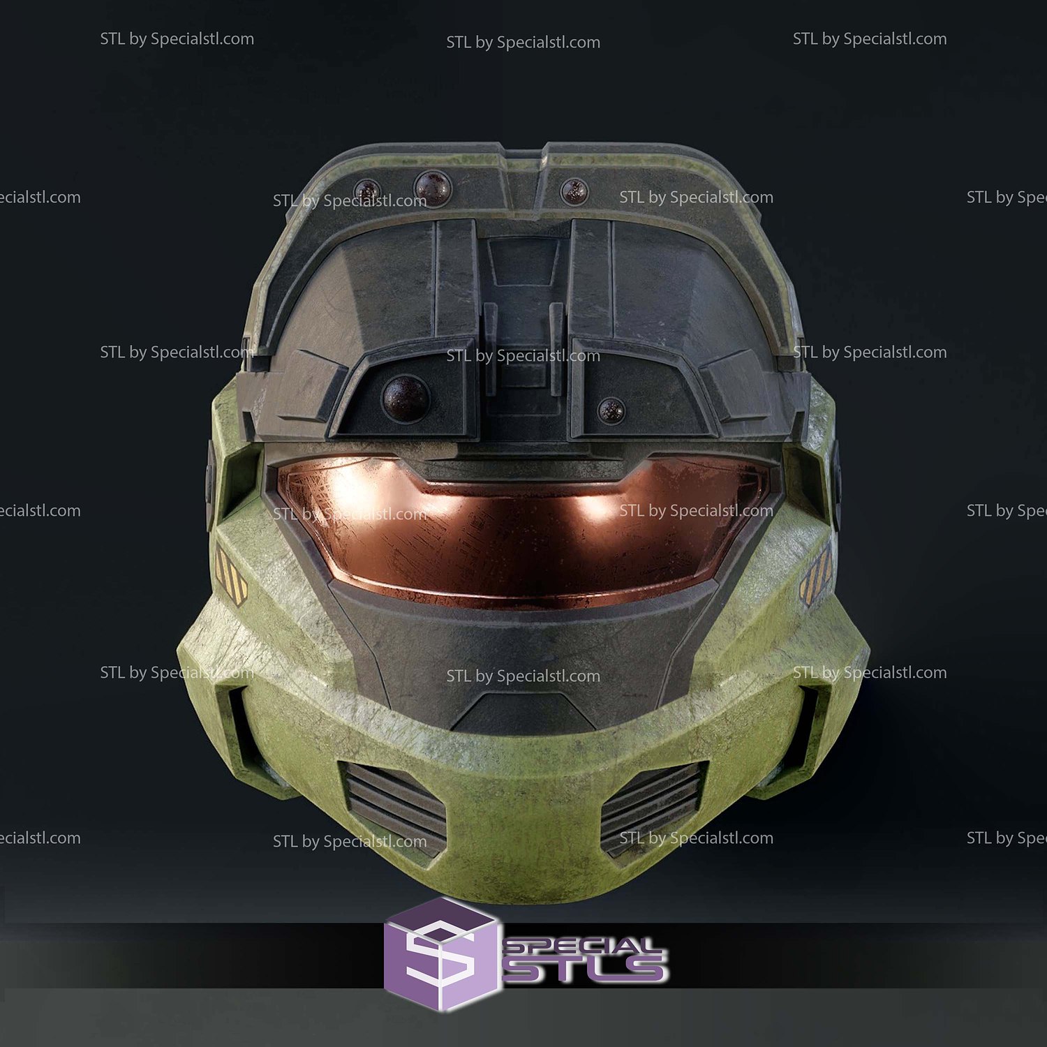 Cosplay STL Files Halo Reach Scout Helmet 3D Model — view 2