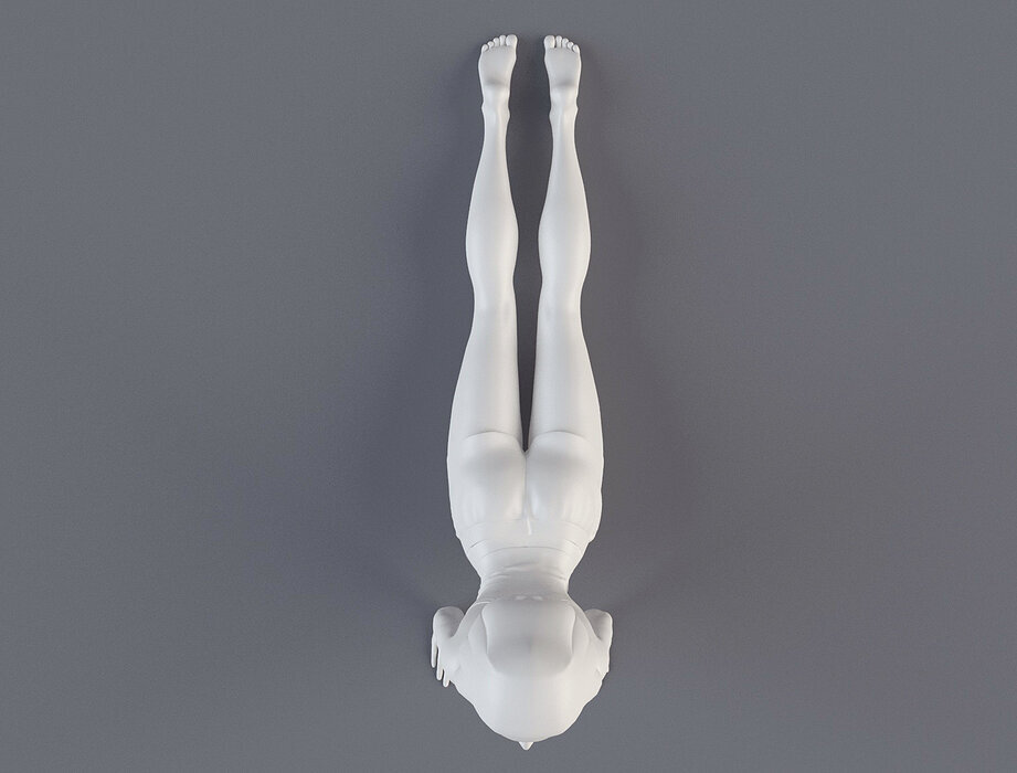 Woman 1 STL female figure 3D ZTL Model — view 5