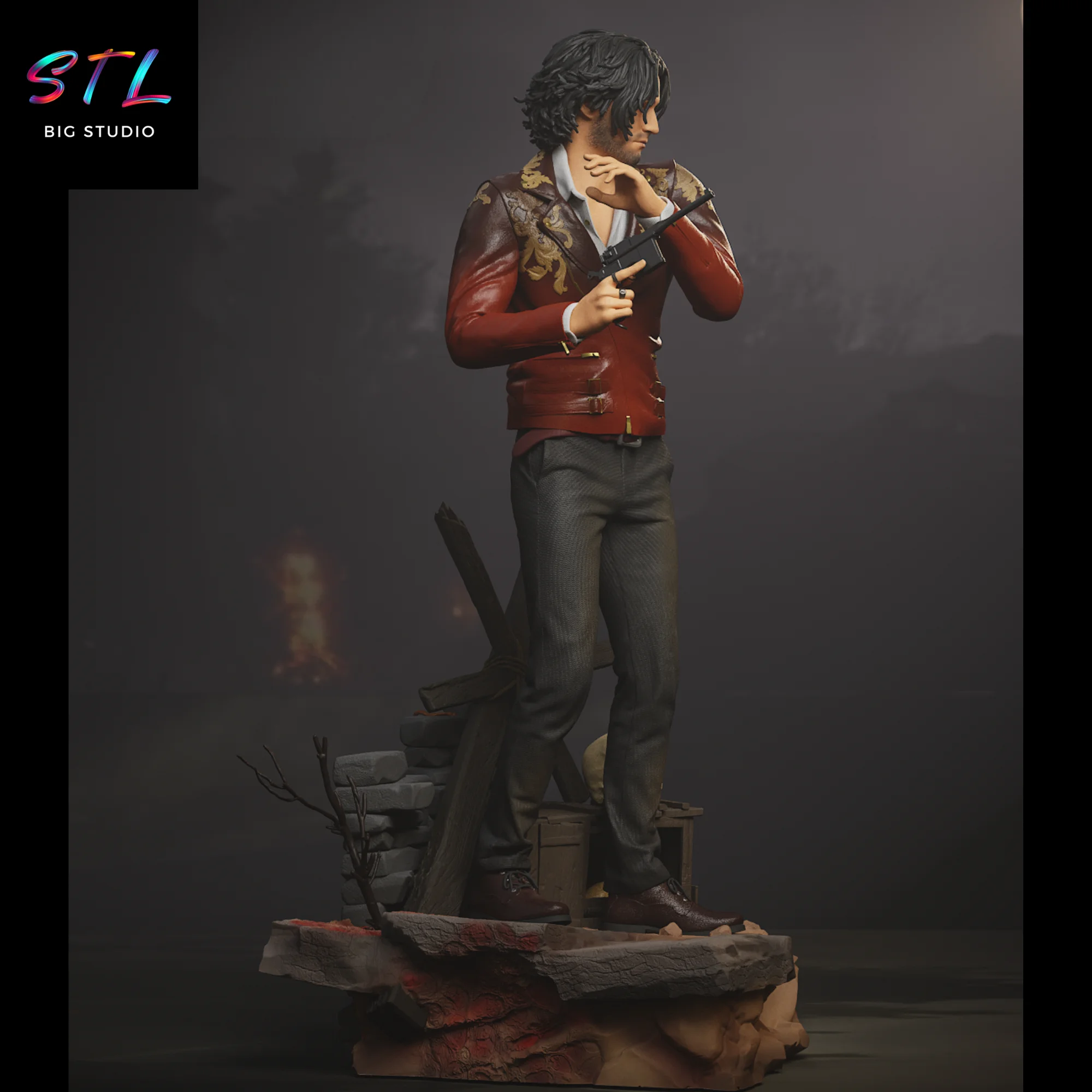 Luis Sera STL | Resident Evil | 3D Printing Figure Model — view 2