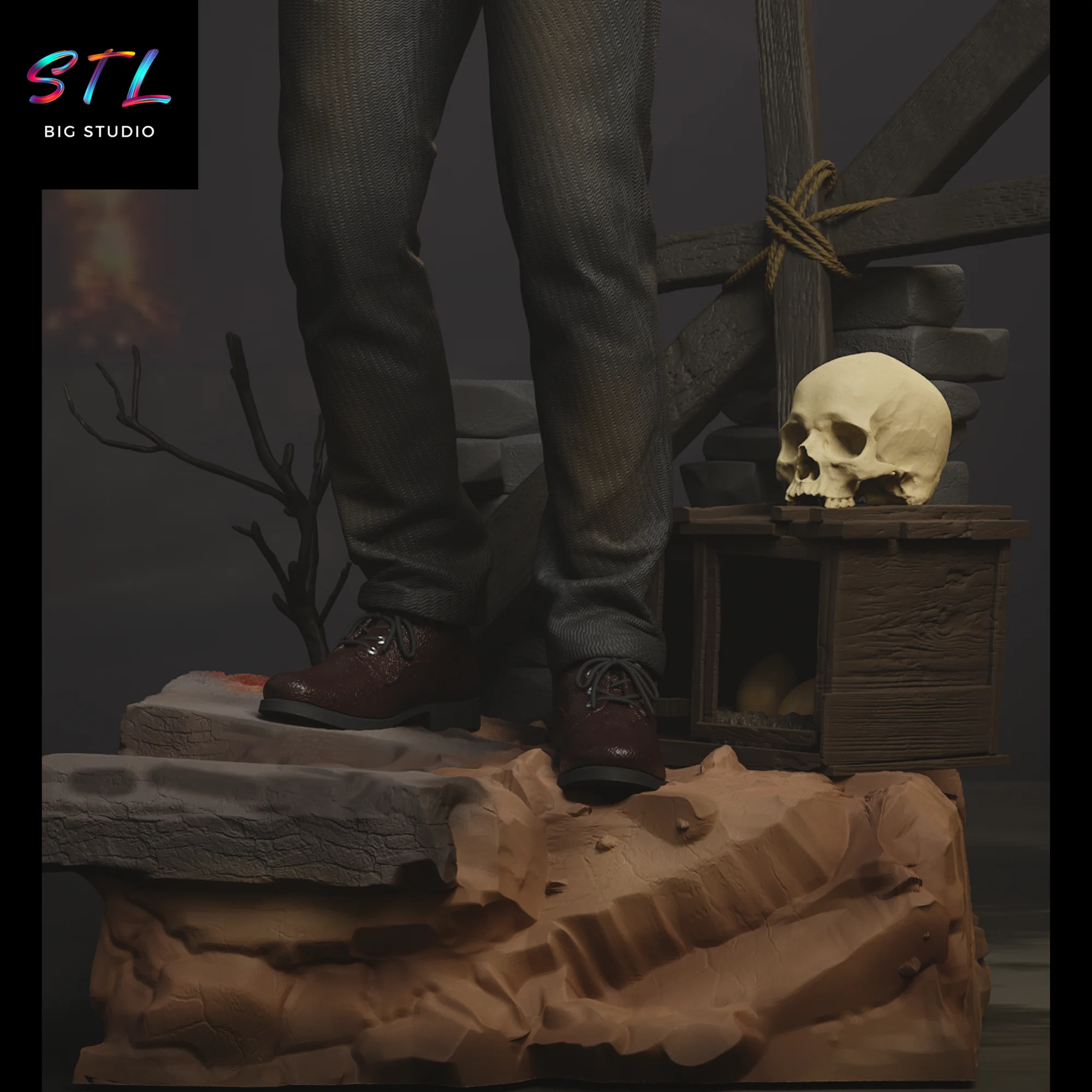 Luis Sera STL | Resident Evil | 3D Printing Figure Model — view 6