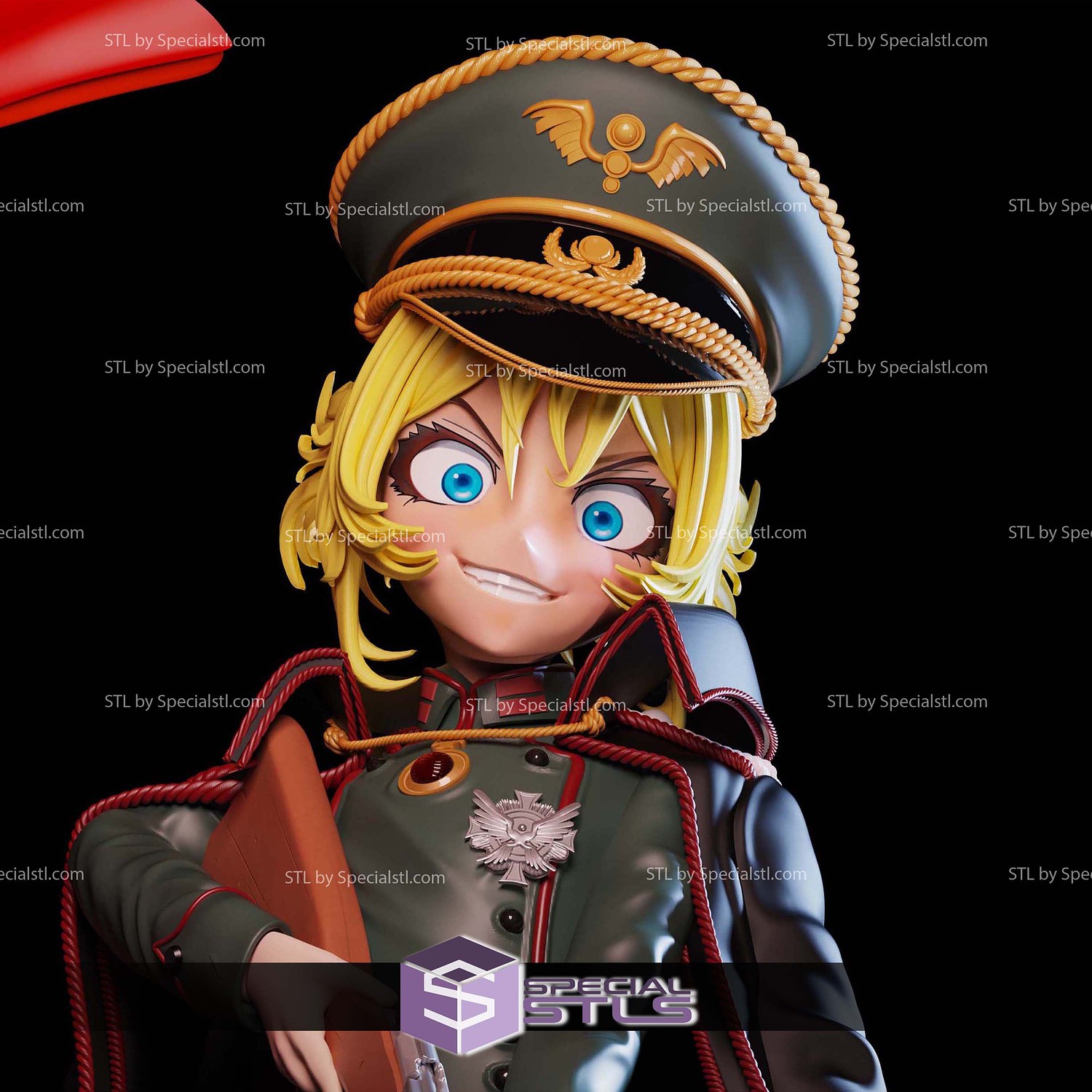 Saga of Tanya the Evil V2 STL Files 3D Model — view 3