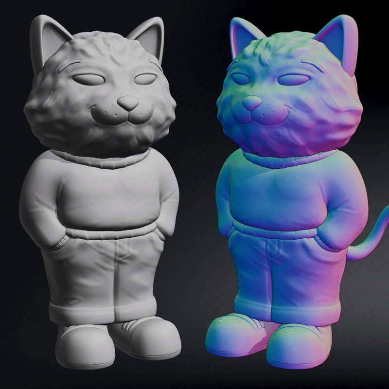 Chill Cat, Chill Guy Cat | Un Gato Chill De Cojones / AKA CHILL GUY Variant - CHILL DE COJONES 3D STL Model