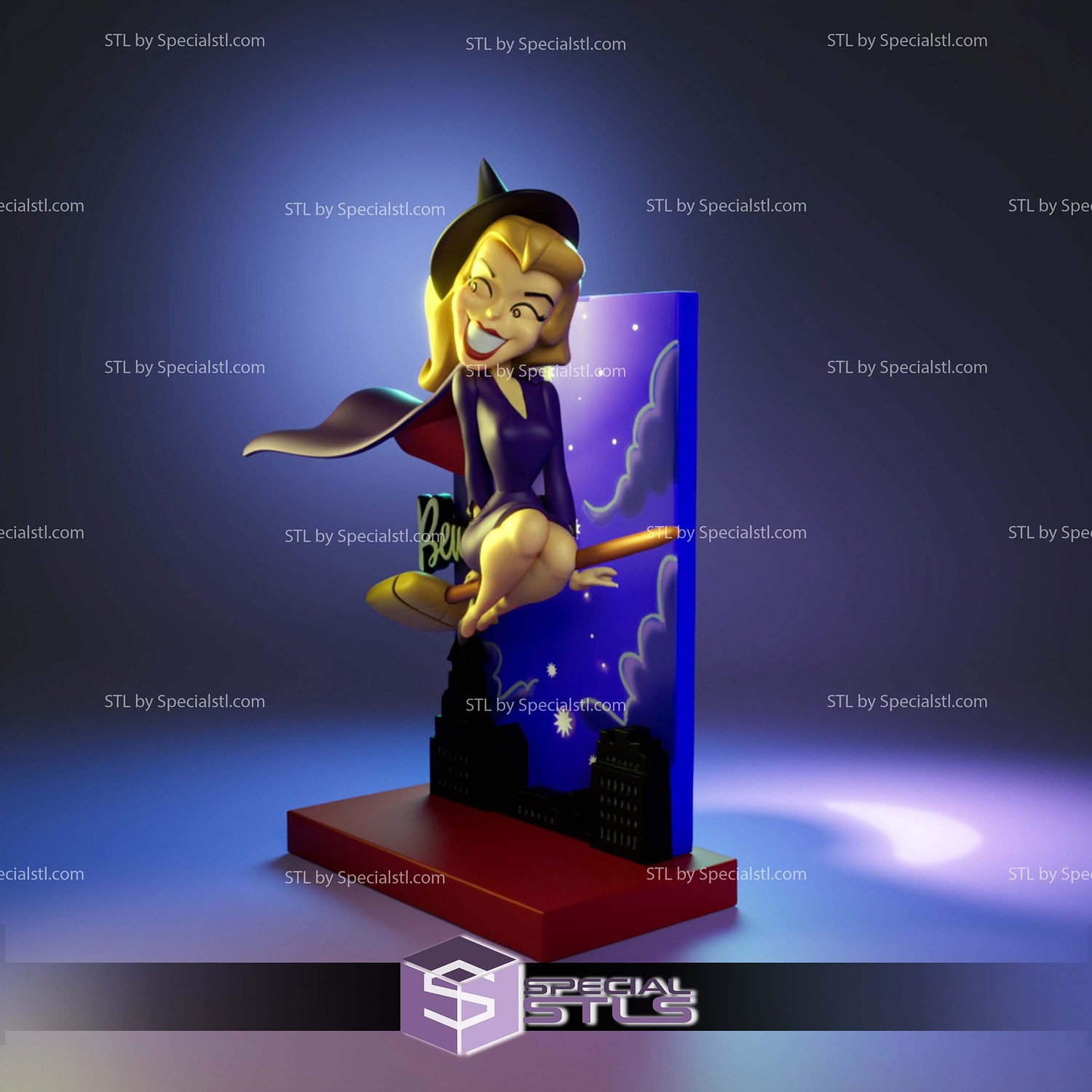 Bewitched Samantha Sculptures 3D Printing STL Model — view 3